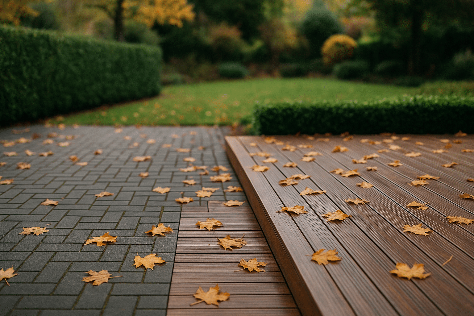 Herfst- en winteronderhoud sierbestrating en vlonders in Zevenaar